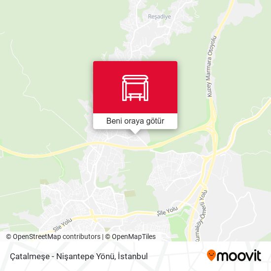 Çatalmeşe - Nişantepe Yönü harita
