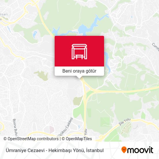 Ümraniye Cezaevi - Hekimbaşı Yönü harita