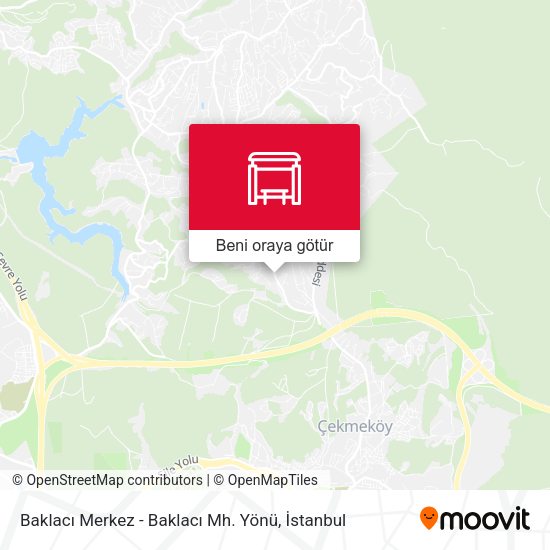 Baklacı Merkez - Baklacı Mh. Yönü harita