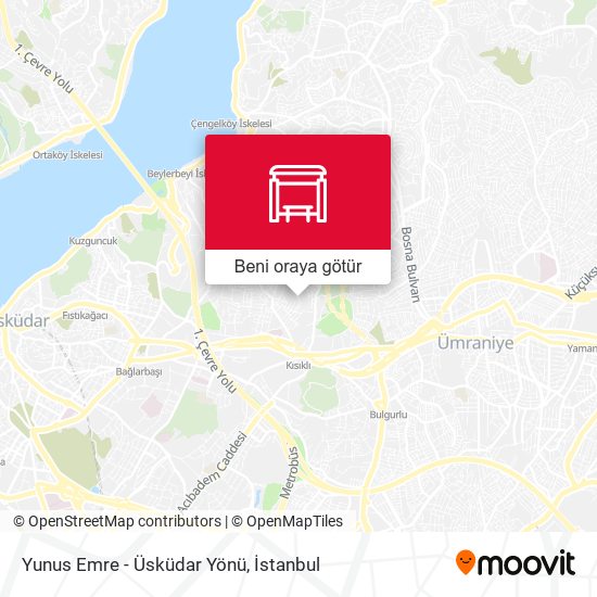 Yunus Emre - Üsküdar Yönü harita