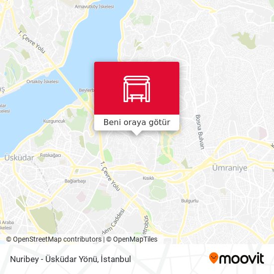 Nuribey - Üsküdar Yönü harita