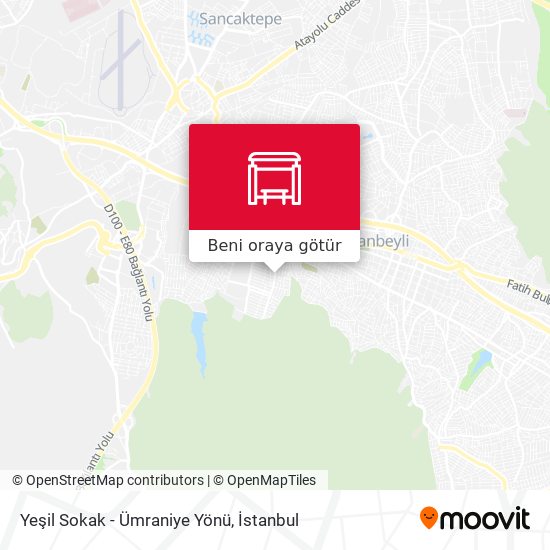 Yeşil Sokak - Ümraniye Yönü harita