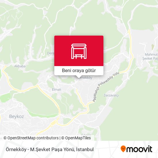Örnekköy - M.Şevket Paşa Yönü harita