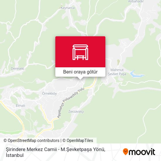 Şirindere Merkez Camii - M.Şevketpaşa Yönü harita