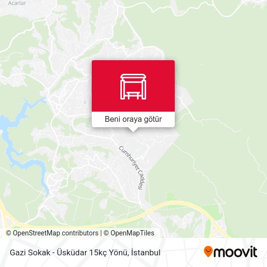 Gazi Sokak - Üsküdar 15kç Yönü harita