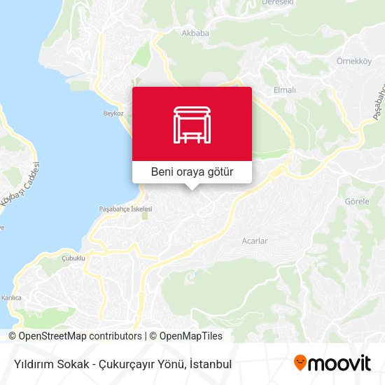 Yıldırım Sokak - Çukurçayır Yönü harita
