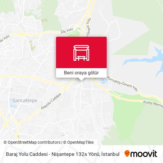 Baraj Yolu Caddesi - Nişantepe 132s Yönü harita