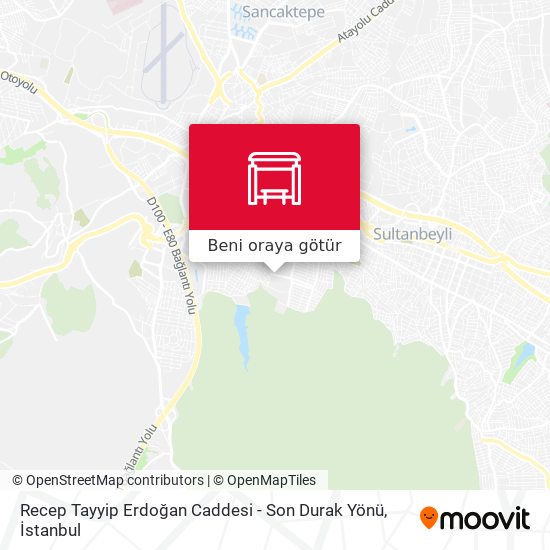 Recep Tayyip Erdoğan Caddesi - Son Durak Yönü harita