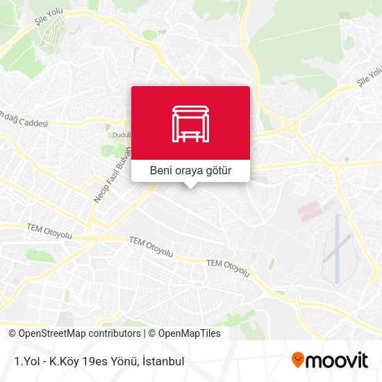 1.Yol - K.Köy 19es Yönü harita