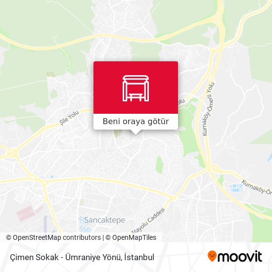 Çimen Sokak - Ümraniye Yönü harita