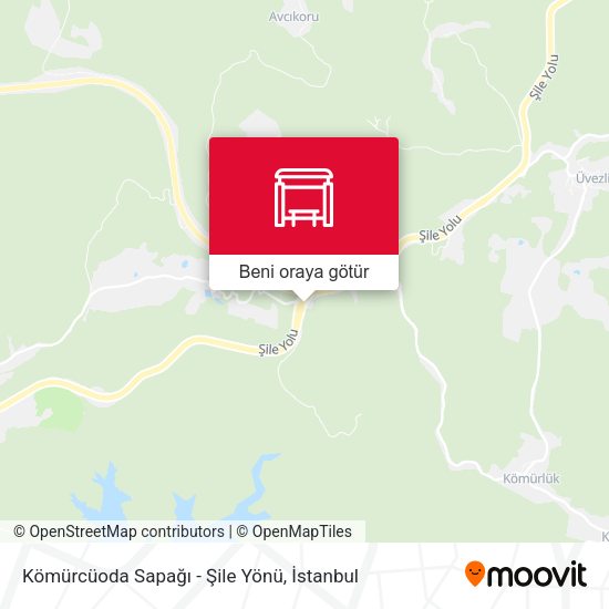 Kömürcüoda Sapağı - Şile Yönü harita