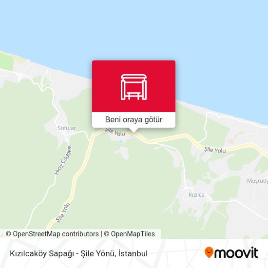 Kızılcaköy Sapağı - Şile Yönü harita