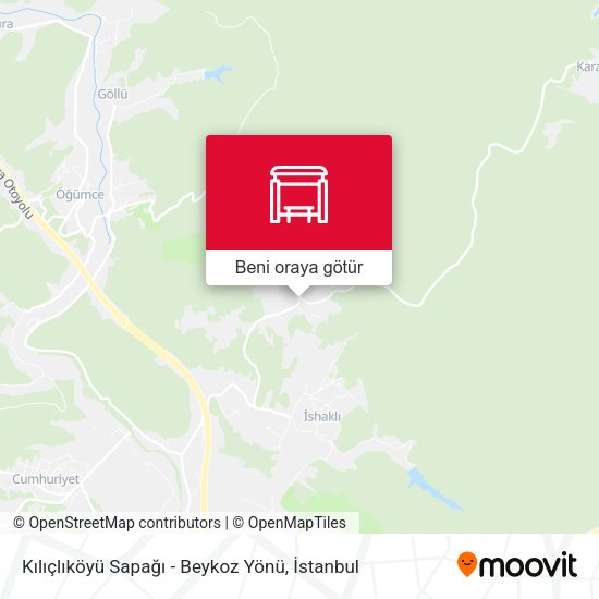 Kılıçlıköyü Sapağı - Beykoz Yönü harita