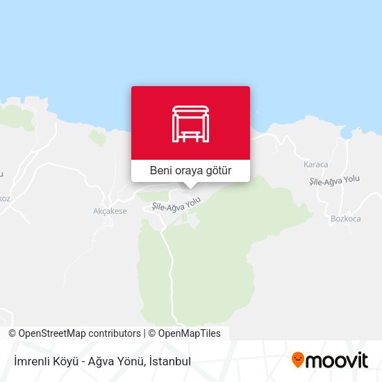 İmrenli Köyü - Ağva Yönü harita