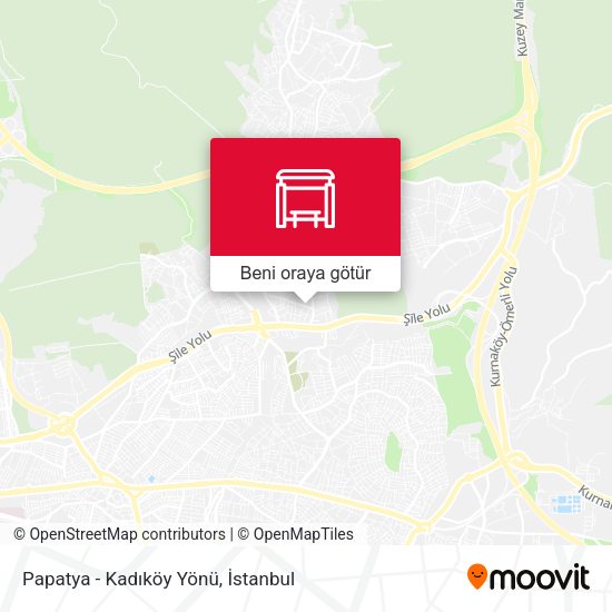 Papatya - Kadıköy Yönü harita