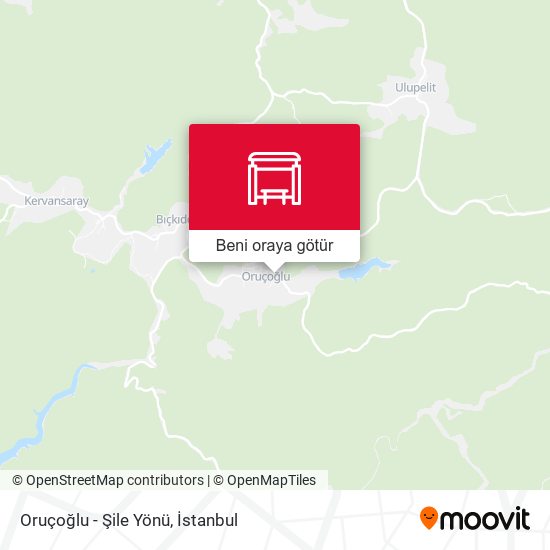 Oruçoğlu - Şile Yönü harita