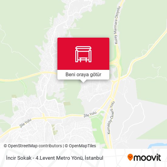 İncir Sokak - 4.Levent Metro Yönü harita