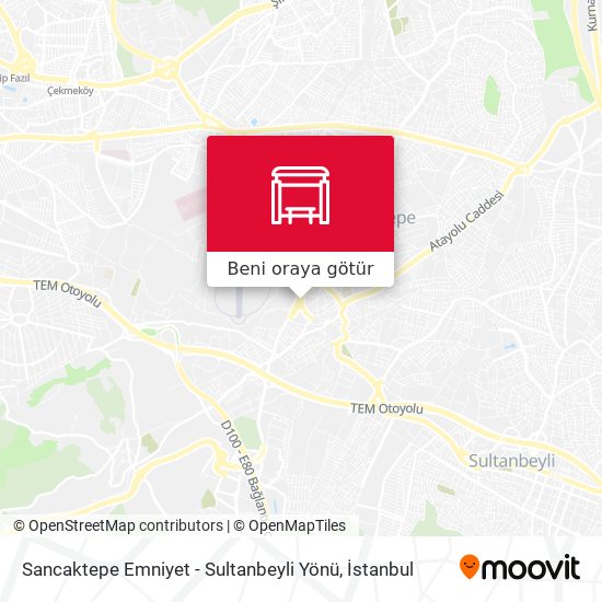 Sancaktepe Emniyet - Sultanbeyli Yönü harita