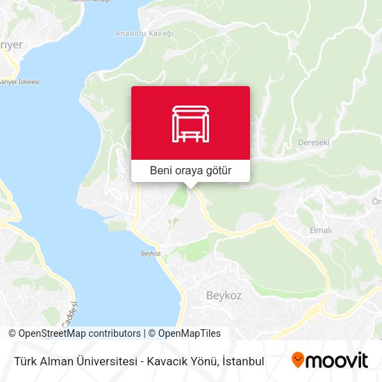 Türk Alman Üniversitesi - Kavacık Yönü harita