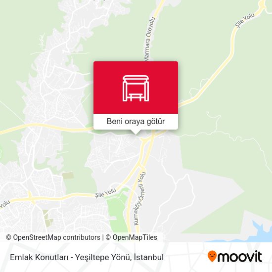 Emlak Konutları - Yeşiltepe Yönü harita