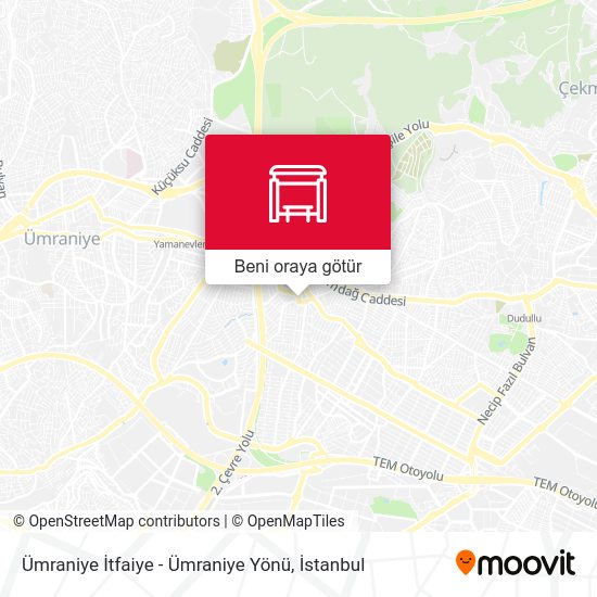Ümraniye İtfaiye - Ümraniye Yönü harita