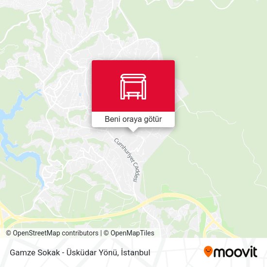 Gamze Sokak - Üsküdar Yönü harita