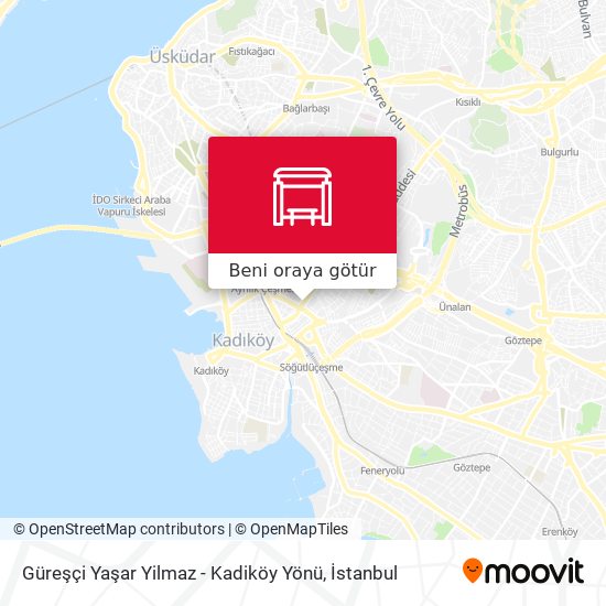 Güreşçi Yaşar Yilmaz - Kadiköy Yönü harita
