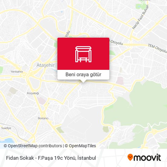 Fidan Sokak - F.Paşa 19c Yönü harita