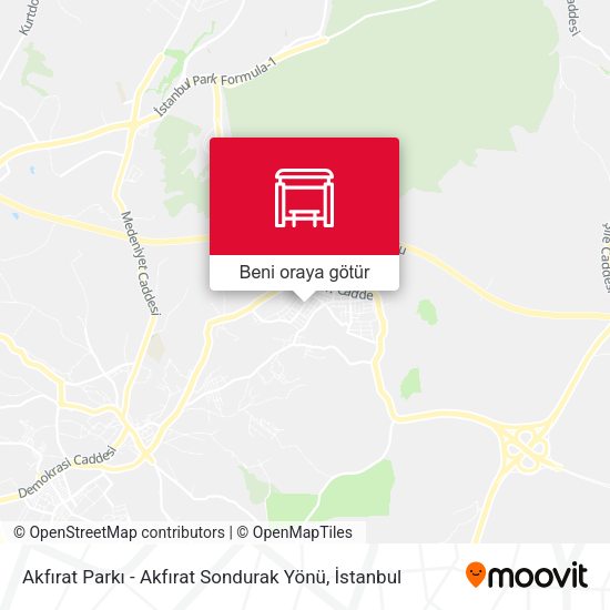 Akfırat Parkı - Akfırat Sondurak Yönü harita