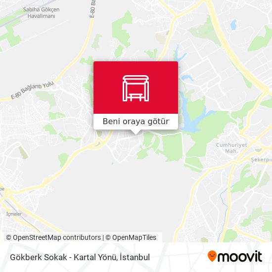 Gökberk Sokak - Kartal Yönü harita
