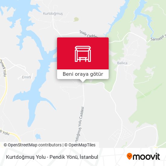 Kurtdoğmuş Yolu - Pendik Yönü harita