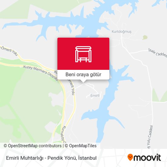 Emirli Muhtarlığı - Pendik Yönü harita
