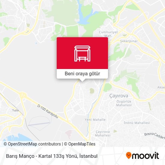 Barış Manço - Kartal 133ş Yönü harita