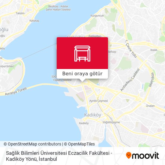 Sağlik Bilimleri Üniversitesi Eczacilik Fakültesi - Kadiköy Yönü harita