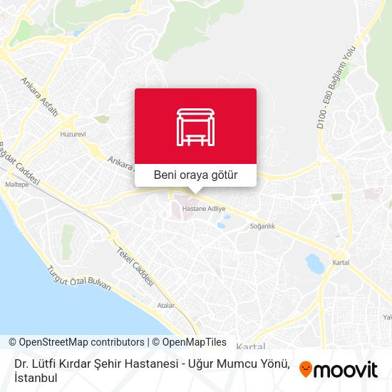 Dr. Lütfi Kırdar Şehir Hastanesi - Uğur Mumcu Yönü harita