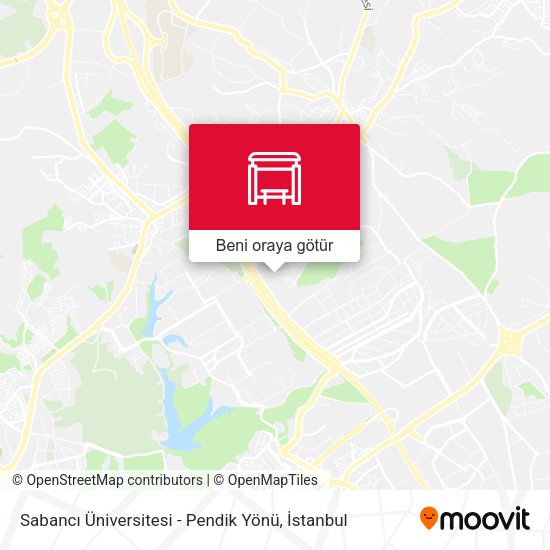 Sabancı Üniversitesi - Pendik Yönü harita