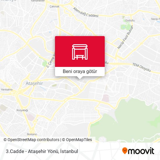 3.Cadde - Ataşehir Yönü harita