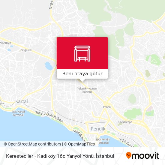 Keresteciler - Kadiköy 16c Yanyol Yönü harita