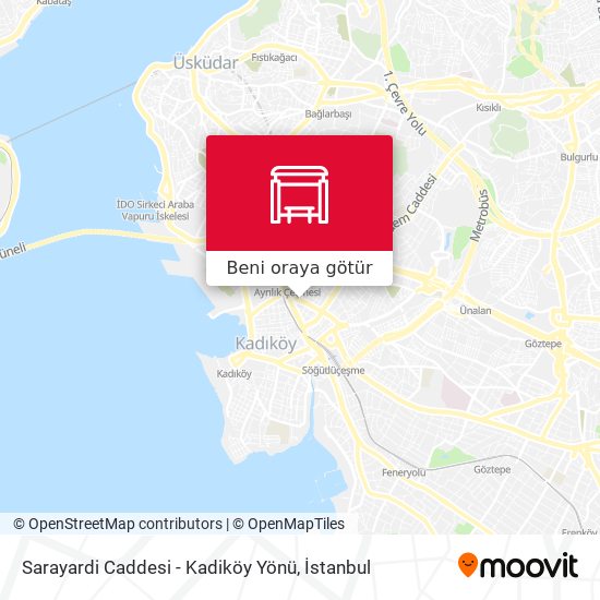 Sarayardi Caddesi - Kadiköy Yönü harita