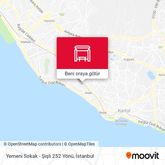 Yemeni Sokak - Şişli 252 Yönü harita