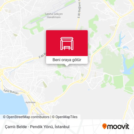 Çamlı Belde - Pendik Yönü harita