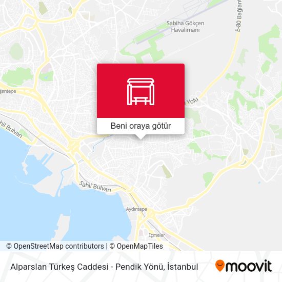 Alparslan Türkeş Caddesi - Pendik Yönü harita