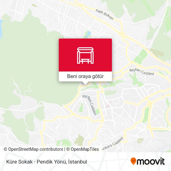 Küre Sokak - Pendik Yönü harita