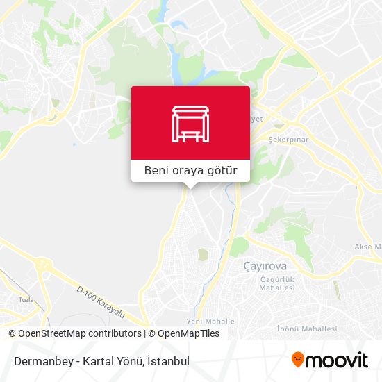 Dermanbey - Kartal Yönü harita