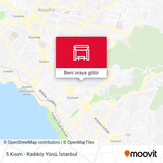 5.Kısım - Kadıköy Yönü harita