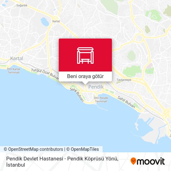 Pendik Devlet Hastanesi - Pendik Köprüsü Yönü harita