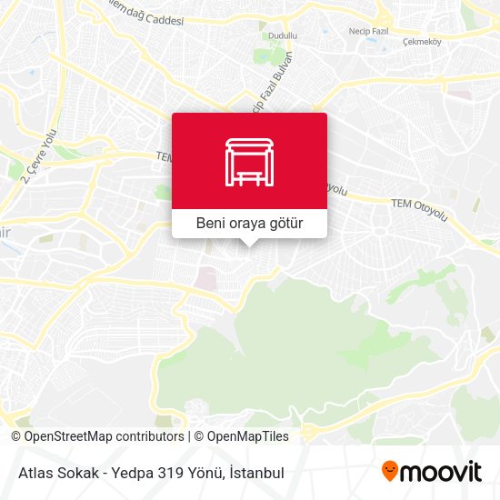 Atlas Sokak - Yedpa 319 Yönü harita