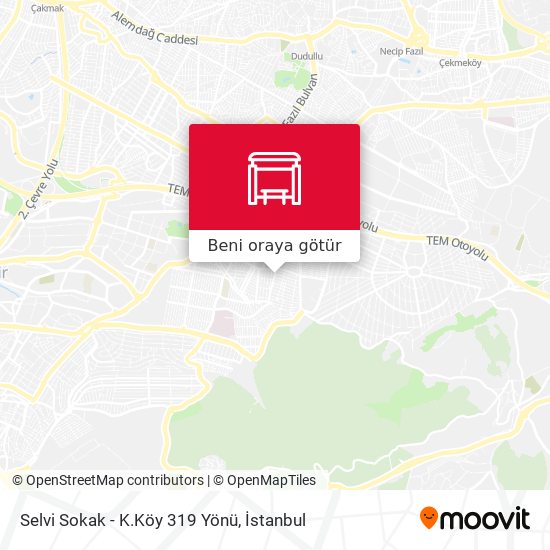 Selvi Sokak - K.Köy 319 Yönü harita