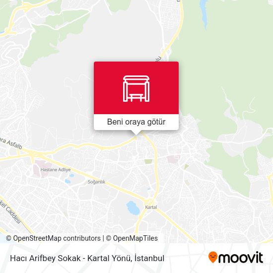 Hacı Arifbey Sokak - Kartal Yönü harita