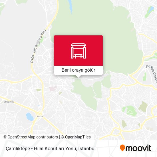 Çamlıktepe - Hilal Konutları Yönü harita